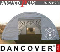 Tente de Garage 9,15x20 x4,5m PVC, Blanc
