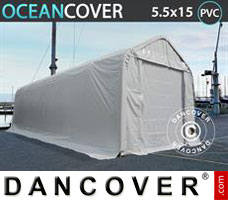 Tente de Garage Oceancover 5,5x15x4,1x5,3m, PVC
