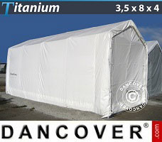 Tente de Garage Titanium 3,5x8x3x4m, Blanc