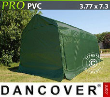 Tente de Garage PRO 3,77x7,3x3,24m PVC, Vert