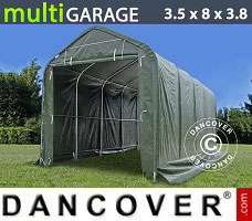 Tente de Garage multiGarage 3,5x8x3x3,8m, Vert