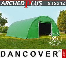 Tente de Garage 9,15x12x4,5m PVC, Vert