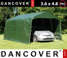 Tente de Garage PRO 3,6x4,8x2,7m, PVC, Vert