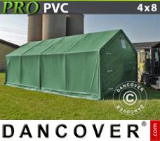 Tente de Garage PRO 4x8x2x3,1m, PVC, Vert