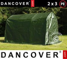 Tente de Garage PRO 2x3x2m PE, Vert