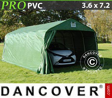 Tente de Garage PRO 3,6x7,2x2,7m PVC, Vert