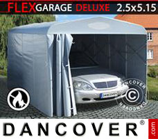 Tente de Garage 2,5x5,15x2,15m, gris