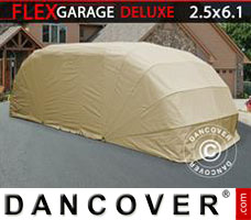 Tente de Garage ECO, 2,5x6,1x2m, beige