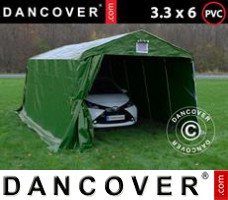 Tente de Garage PRO 3,3x6x2,4m PVC, Vert