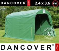 Tente de Garage PRO 2,4x3,6x2,34m PVC, Vert