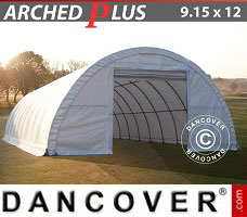 Tente de Garage 9,15x12x4,5m PVC, Blanc